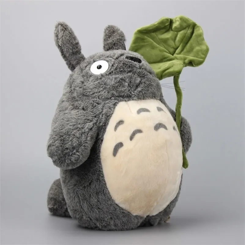 Anime Ghibli 미야자키 하야오 내 게으름 토토로 박제 봉제 장난감 Kawaii 토토로 소프트 인형 36cm LJ200902