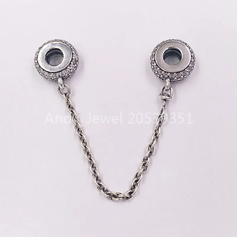 Andy Jewel 925 Sterling Silver Beads Pave Inspiration Chair charms تناسب قلادة المجوهرات الأوروبية على طراز Pandora 791736CZ