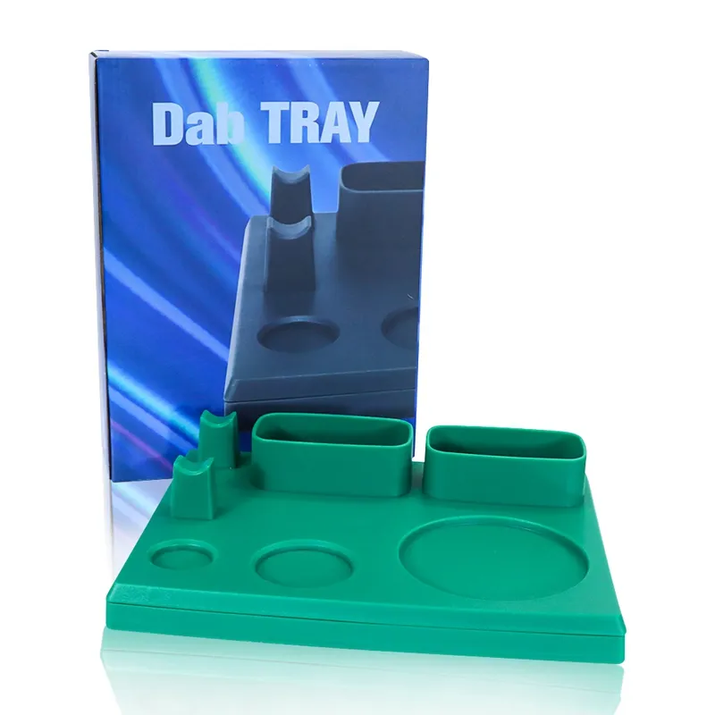 Plastic Multifunctional Cigarette Dab Tray for Container Wax Swabs Grinder Sliding Rolling Trays Tobacco Roll Tin Plate Storage Smoking Dish Herb Display Tool DHL