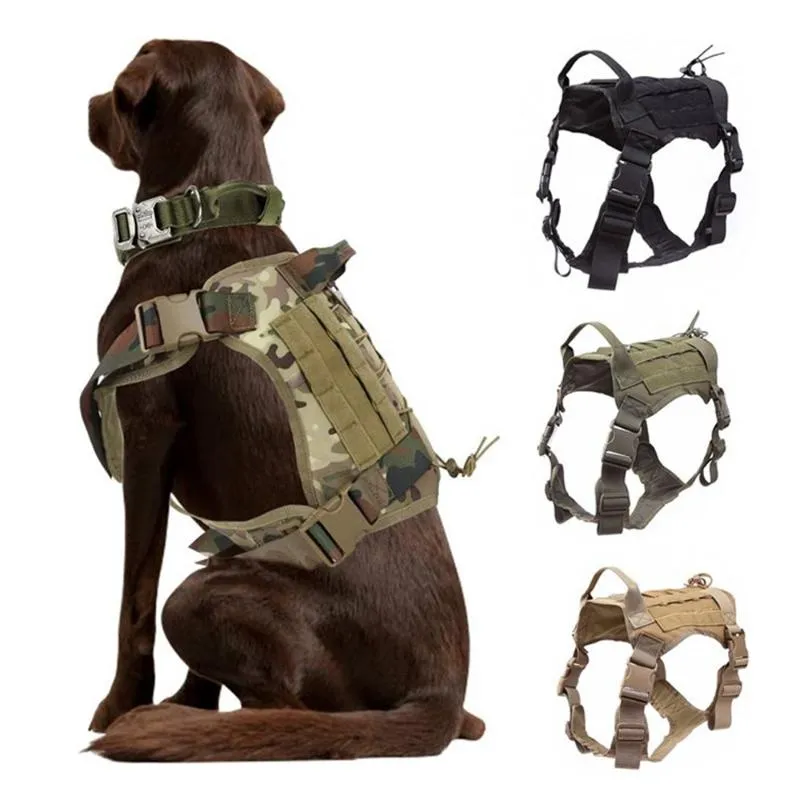 Tactische hondenharnas Vest Ademend duurzame hondenkleding K9 -harnas voor middelgrote grote honden Duitse herder