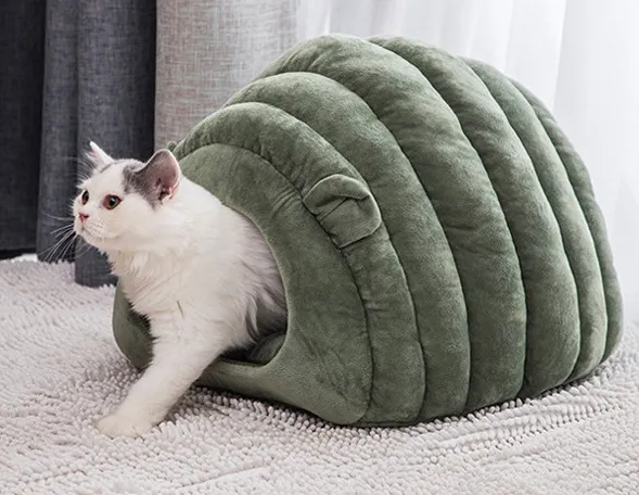 Wholesale Collapsible Cat Igloo Bed Wilko Pet Winter Plush Cats House For Indoor Dogs Kennel Mat Small Dog Warm Cave Sleeping Bag Products 201223 From Kong09 Bulk 21.11 DHgate.Com
