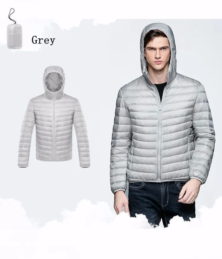 NewBang Down Coat Male Ultra Light Down Jacket Mens Warm Jackets Windbreaker Lightweight Coat