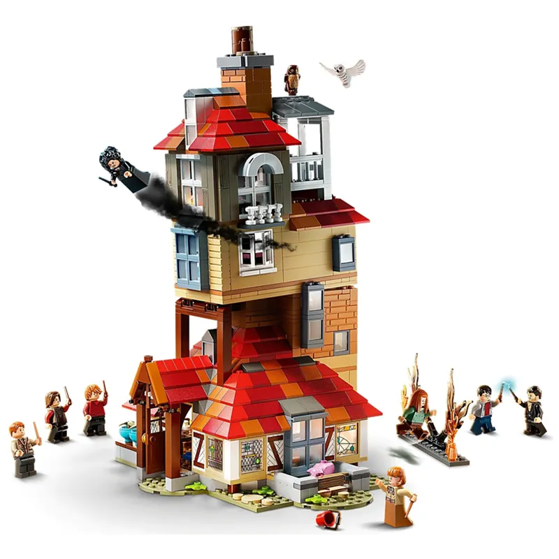Nouveau 2021 Harris magique film attaque sur le terrier blocs de construction Kits briques ensemble modèle classique enfants jouets pour enfants cadeau C1115