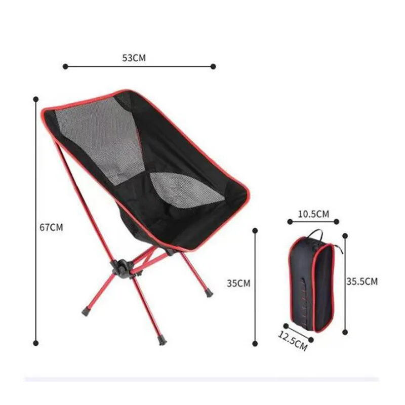 Parti Hediye Seyahat Ultralight Katlanır Sandalye Superhard Yüksek Yük Açık Kamp Sandalye Taşınabilir Plaj Yürüyüş Piknik Koltuk Balıkçılık Araçları Sandalye