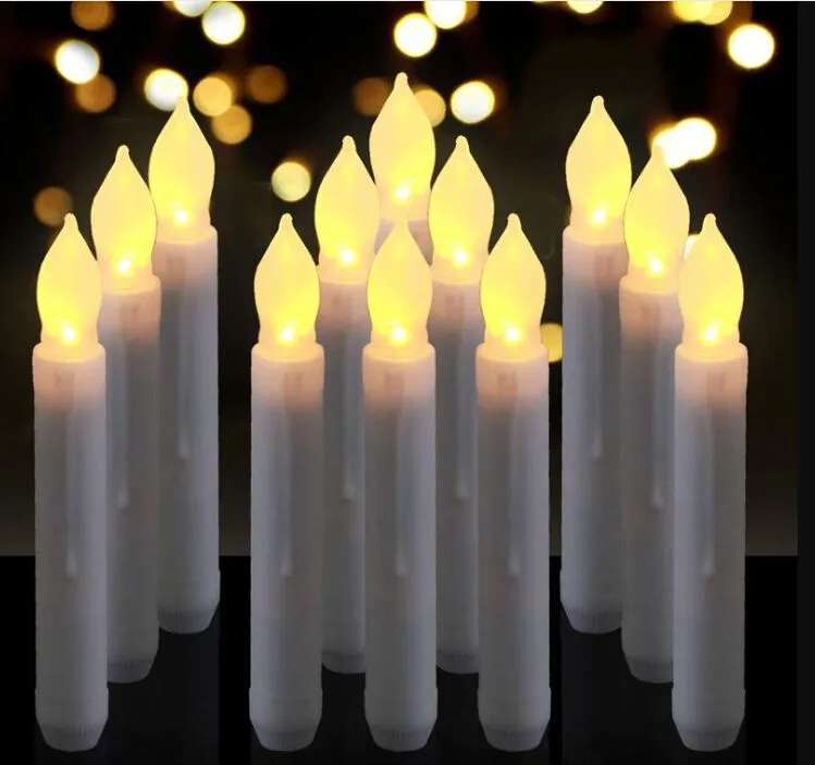 6.9 LED Battery Taper Candles Flickering Flameless Tapered Candles Warm