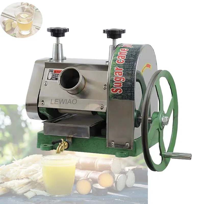 2021 Home Use Alto Desempenho Suco de SugarCana Máquina Comercial New Manual SugarCane Juicer Açúcar Açúcar Extractor Extractor Squeezer