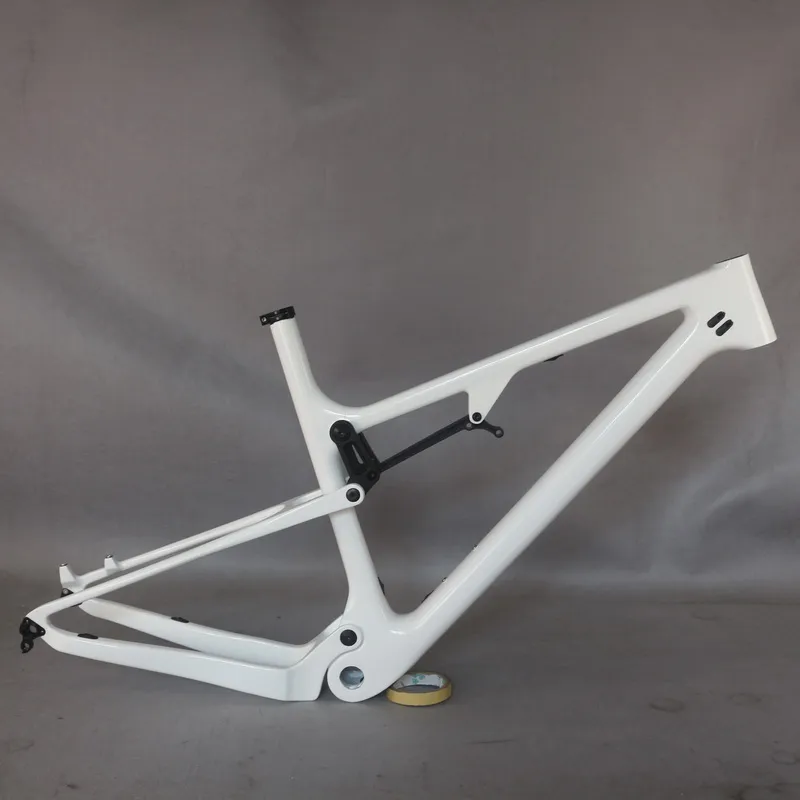 2021 Newest Custom White Paint 29er Boost Disc Brake BSA Suspension MTB Frame FM078 Max Tire 29erX2.3