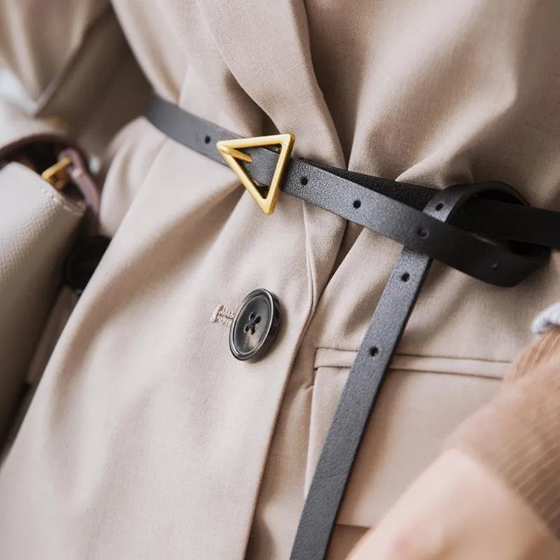 Designer bälten för kvinnor äkta läder lång tunna bälte damer midja ceinture femme cummerbunds midjeband 2020