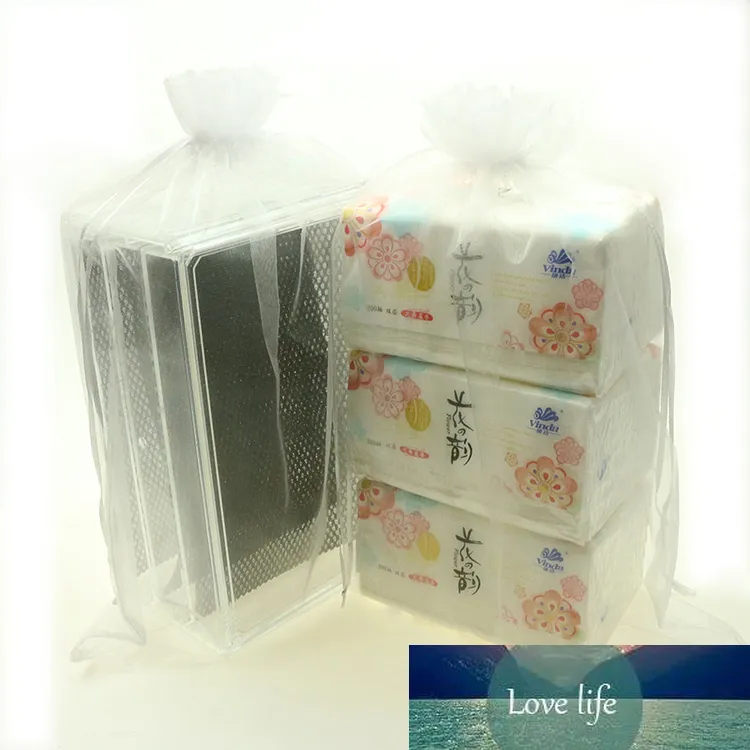 New Fashion Birthday Gift Bag 100pcs/lot 25*35 White Gift Packaging Bags Saquinhos De Tule Large Drawstring Pouches