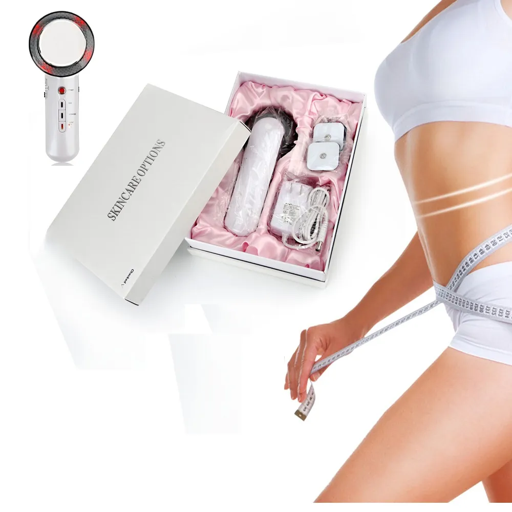 Nieuwe Ultrasone 3 in 1 Ultrasone Cavitatie Zorg Gezicht Lichaam Afslanken Machine EMS Lichaam Afslanken Massager voor Make-up