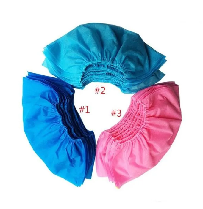 Shoe Covers Disposable Shoe Boot Covers Household Non-woven Fabric Boot Non-slip Odor-proof Galosh Prevent Wet Shoes Cover XTL467