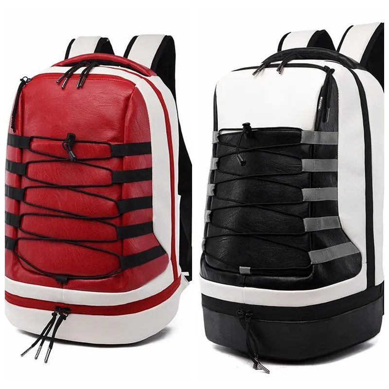 Basket Backpack Men's Student School Bag Resväskor Stora Kapacitet Bergsklättring Sport Utbildning Utomhus Ryggsäckar