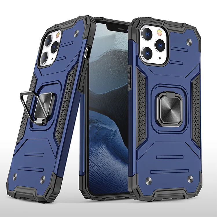 Dla iPhone 12 Pro Max Case dla iPhone 11 Pro Max Case X XR XS Max 8 Plus Shockproupprovs Kickstand Ring Teles
