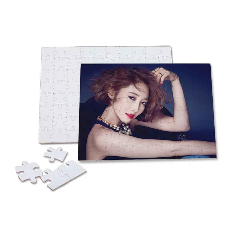 Sublimazione Blanks Cuore Puzzle A3 A4 A5 Puzzle Heart Love Shape Puzzle Stampa a trasferimento a caldo Materiali di consumo vuoti Giocattoli per bambini Regali A12