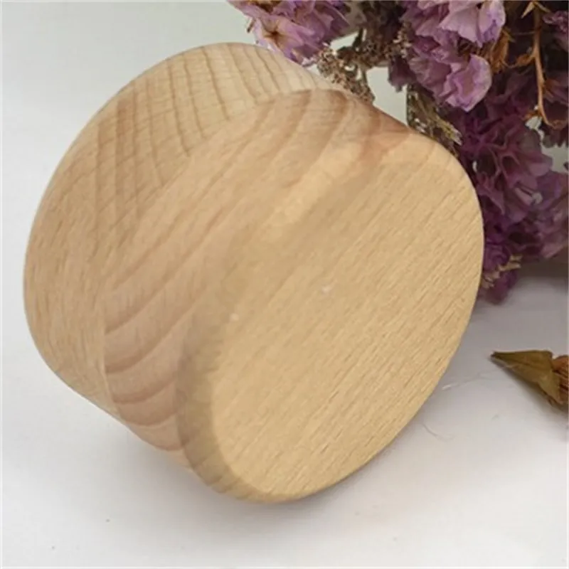 Wooden Gifts Boxes Antique Marry Wedding Accessories Rings Cases Jewelry Storage Small Circular Organizer Natural Craft Hot Sale 6 5mt F2