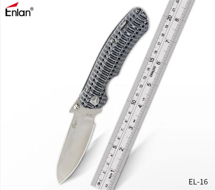 Enlan Bee EL-16 high performance tactical folding knife 8CR13mov blade G10 handle camping hunting outdoor EDC tools