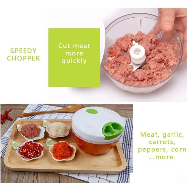 multifunction high quality new high speedy design vegetable fruit twist shredder manual meat grinder chopper garlic cutter