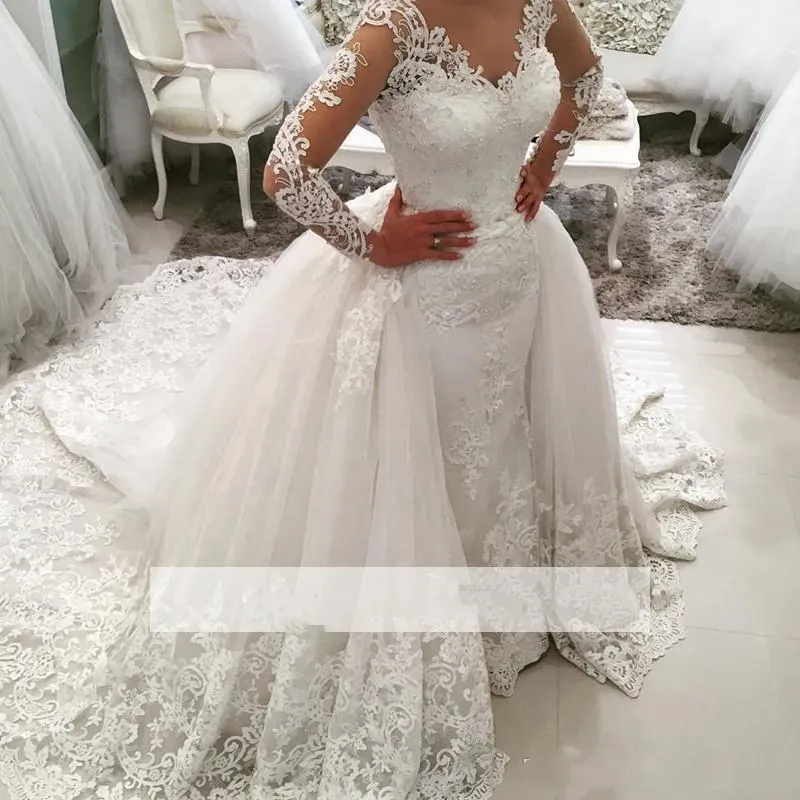 Plus size wedding dresses with long trains top