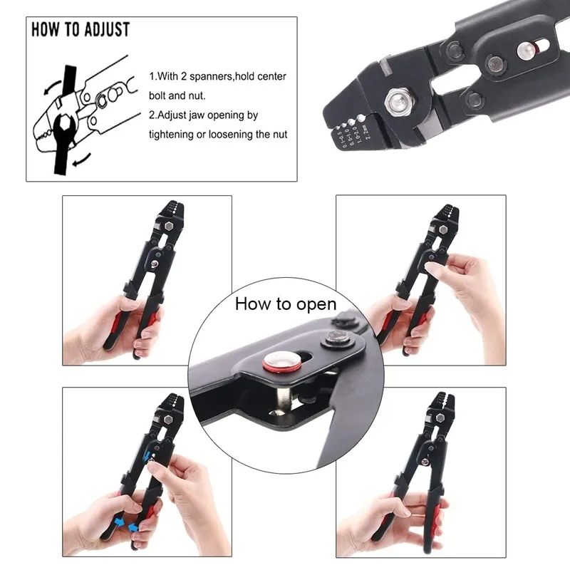 Wire Rope Crimping Tool Kit With Sleeves Up To 2.2mm Length, Swager, Fishing  Plier, And Crimp Sleeve Y200321 From Long10, $25.96