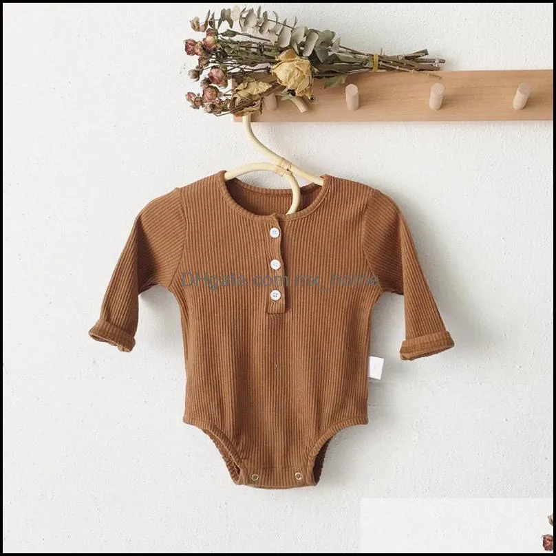 INS Baby Kids Boys Girls Knitted Rompers Long Sleeve Autumn Spring Newborn Jumpsuits Climb Cloths Bodysuits Onesies
