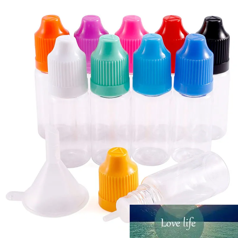 Bouteilles compte-gouttes en PET de 20ml, avec capuchon à l'épreuve des enfants, pour e-liquide, bouteille en plastique, livraison gratuite