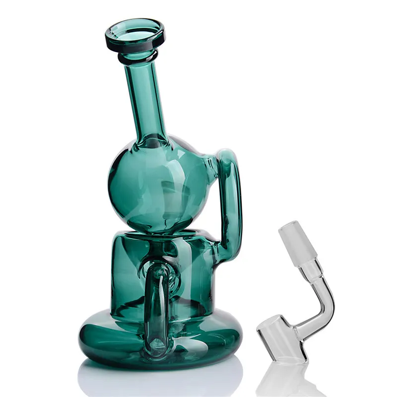 Ny ankomst Buoy Base Bong Glass Bubbler Perc ångtrumma vattenpipa vattenrör 14mm Joint Glass Bongs