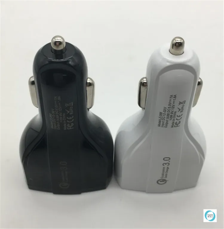 멀티 포트 플래시 3.5A 3 포트 USB 빠른 빠른 자동차 충전기 어댑터 종류 C 포트는 스마트 폰 무료 선박에 대한 아이폰 휴대 전화를위한 충전