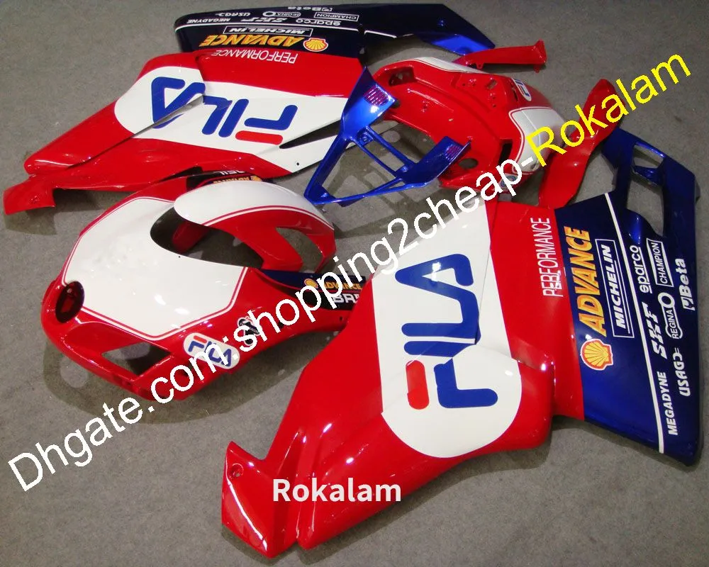 Motorfietsdeel voor Ducati 749 999 749S 749R 05-06 2005-2006 Motor ABS Carrosserie Multicolor Fairing Kit (spuitgieten)