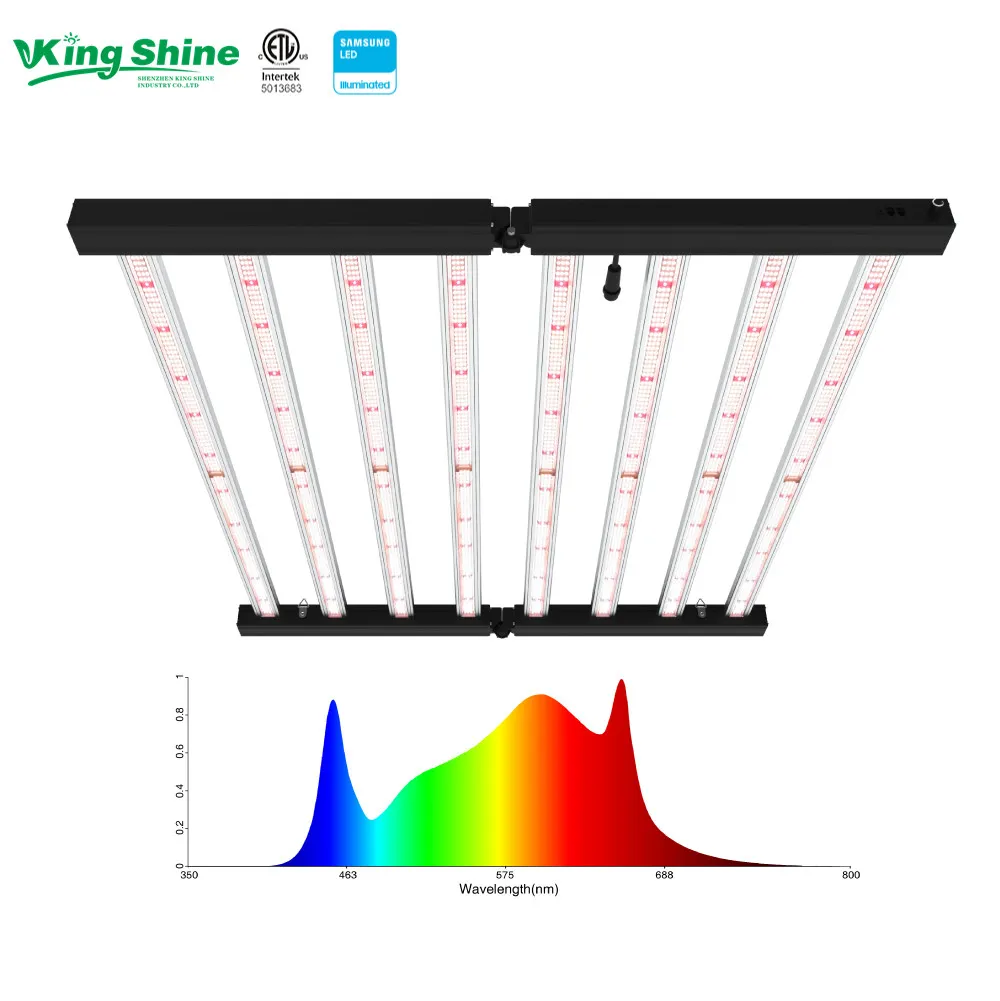 660W Samsung LM301B الطيف الكامل 5000K 3500K التحكم الذكي LED تنمو قضبان الضوء للنمو في الأماكن المغلقة والزهرة