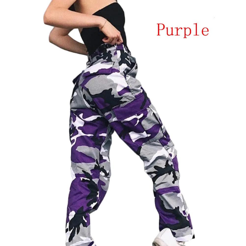 Fashion Women Military Camo Cargo Pants Hip Hop Dance Camouflage Trousers  Femme Jean Trousers Street Wear - China Pants and Casual Pants price