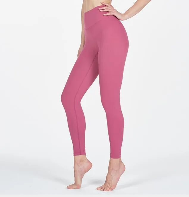 Nuovi vestiti da yoga da donna pantaloni da yoga sport da corsa fitness slim glutei piedi pantaloni tinta unita da jogging allenamento nove punti pantaloni