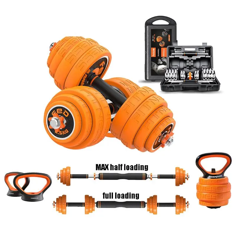 Ayarlanabilir Dumbbell Set Kettlebell Kas Egzersiz Halter Ağırlık Kaldırma Gym Fitness Ekipmanları Online Alışveriş Üç Seçenekler