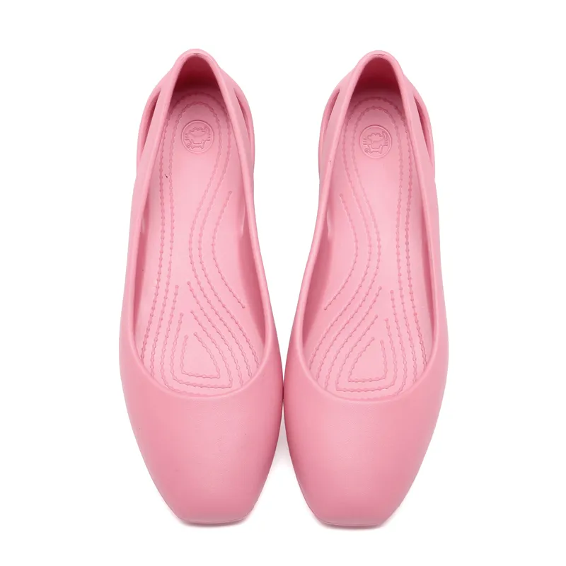 Lolita 2022 Verão New Square Toe Mulheres Plástico Sandálias Flats Sapatos para Mulheres Meninas Senhoras Mule Clogs Chinelos Deslizamento Em Calçado