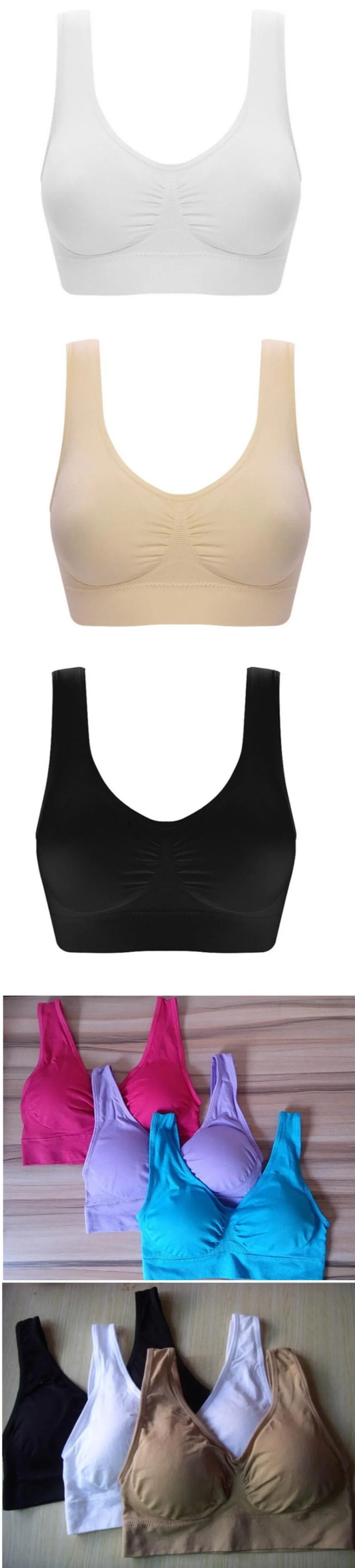 Premium Double Layer Seamless Genie Cheap Sexy Bras With Removable Pads N416  From Iklpz, $33.49