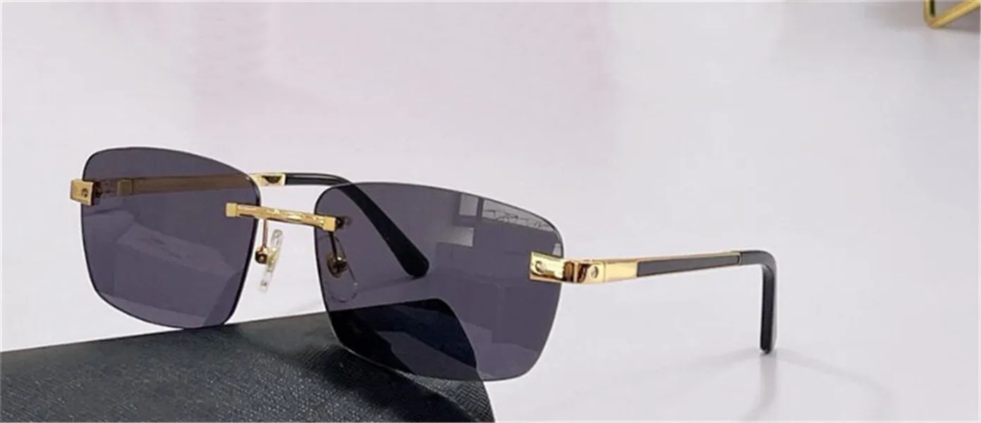 Nouveaux lunettes de soleil design de mode 02010 Cadre carré Simple Simple et populaire Style Outon Uv400 Verres de protection