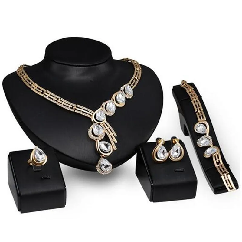 Pendientes, collar, venta al por mayor, 2021, exquisito conjunto de joyas de Dubái, Color dorado de lujo, gran boda nigeriana, cuentas africanas, diseño de vestuario