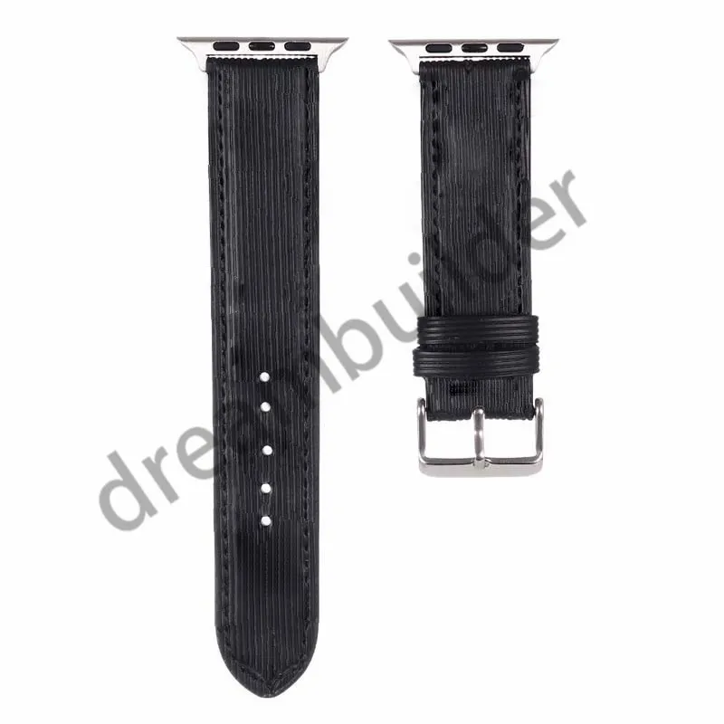 V brand designer Watchband Watch Band 42mm 38mm 40mm 44mm iwatch 2 3 4 5 bands Leather Strap Bracelet Fashion Stripes