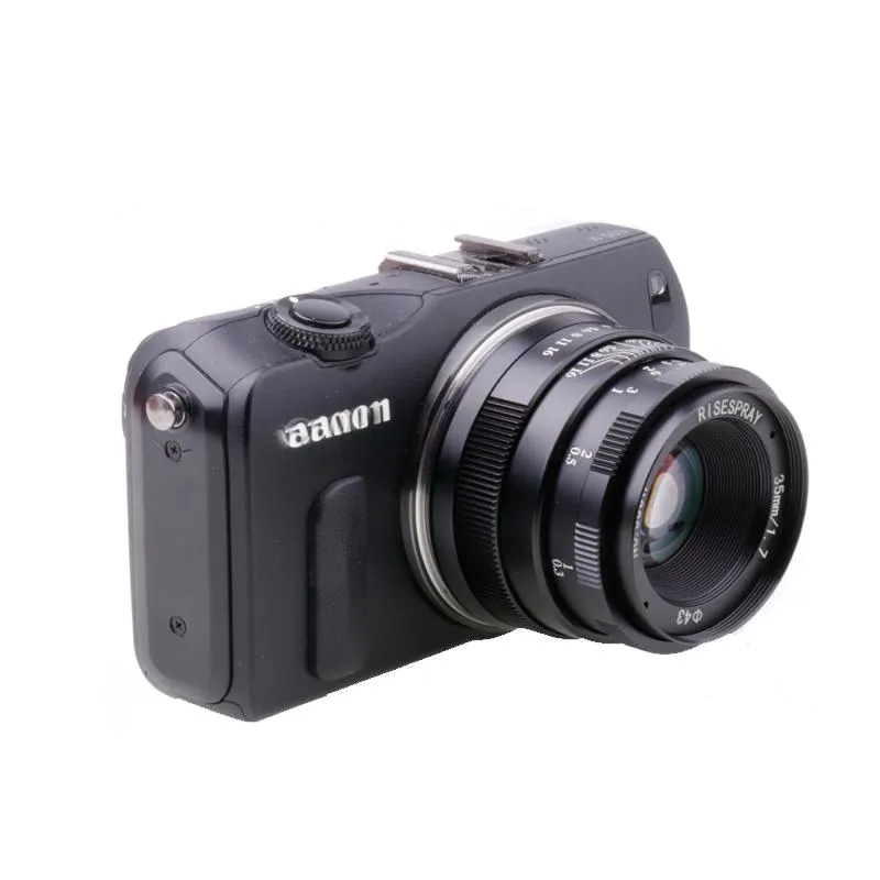 その他のCCTVカメラ昇進カメラレンズ35mm F1.7レンズAPS-C固定フォーカスEOS-Mマウント