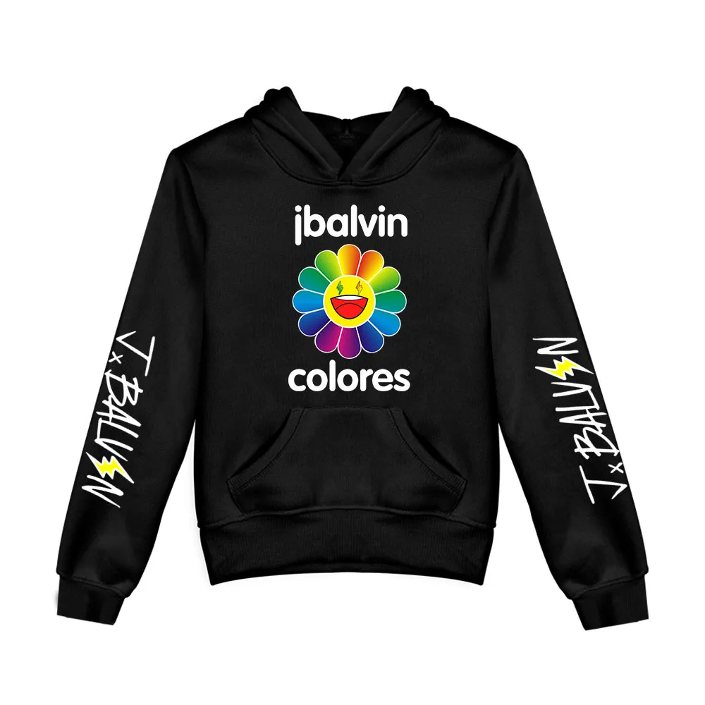 Popolare J BALVIN Felpa con cappuccio Moda Abbigliamento Bambini Taglia RagazziRagazze Felpe con cappuccio a maniche lunghe Harajuku Abbigliamento casual per bambini X1022