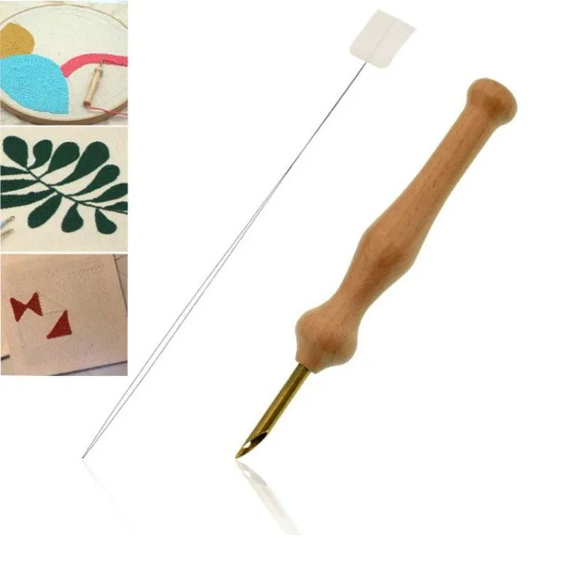 Nature Inspired Knitting And Embroidery Pen With Punch Needle Threader  Durable Solid Wood, Metal Detecting, Copper DIY Weaving Tool 305L From  Imeav, $36.59