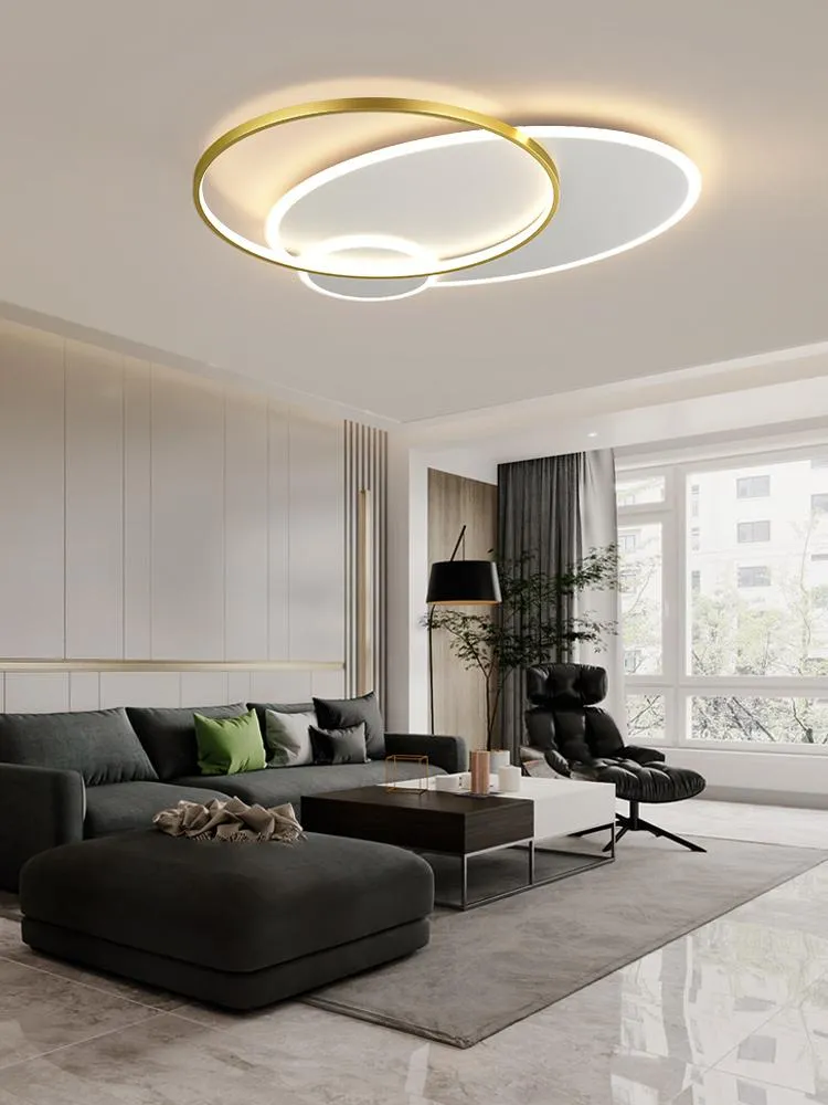 Luces de techo LED para dormitorio, modernas, regulables, con control  remoto, luz de techo para sala de estar, lámpara de techo redonda para  comedor