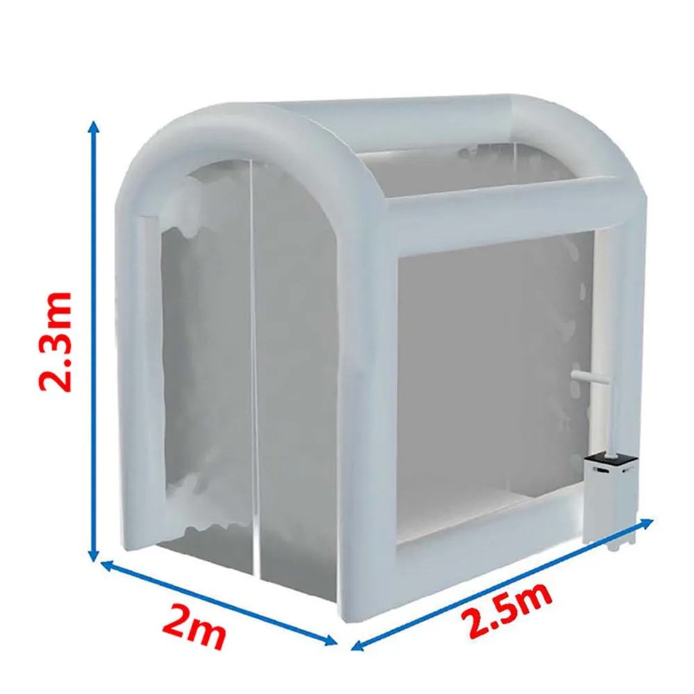 Pas PVC opblaasbare desinfectietent Outdoor AirTight Tijdelijke medische tunnelinvoerkubus Huis voor noodspray Sterilisius aan