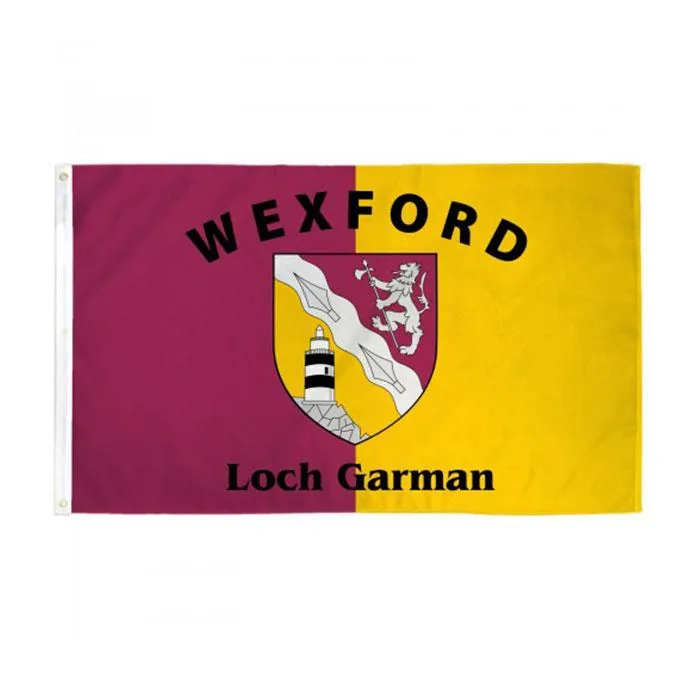 Wexford مقاطعة أيرلندا راية 3x5 قدم 90x150 سنتيمتر الدولة العلم مهرجان حزب هدية 100D البوليستر داخلي المطبوعة الساخن بيع