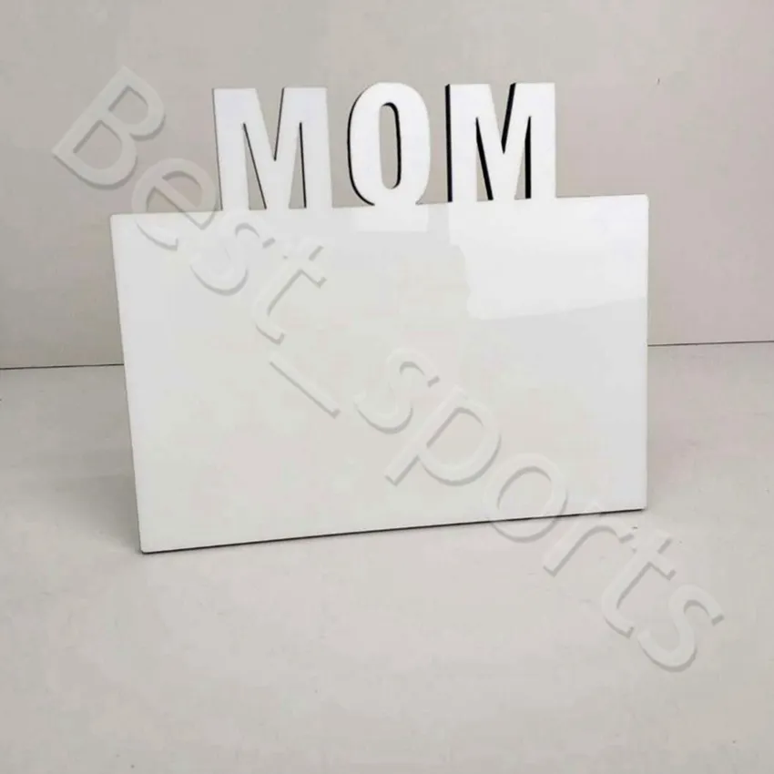 Blank Sublimation Frames Wooden Thermal Transfer Phase Plate MOM Personalized Gift Frames Mother's Day Festival Frame CYZ2976