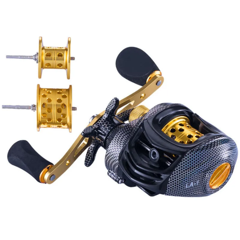 6.3：1 Baitcast Fishing Reel 13ベアリング大型ライン容量軽量左利き右利きベイトキャスティング釣りホイールツールT191015