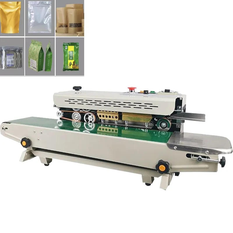 220V/110V film sealing machine automatic horizontal solid ink continuous PVC bag sealing machine continuous sealing machine FR-770