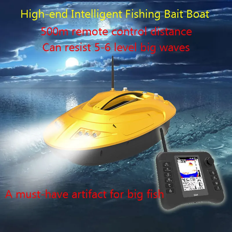 GPS Auto Navigation Fishing Bait Remote Control Boat With 3 Hulls