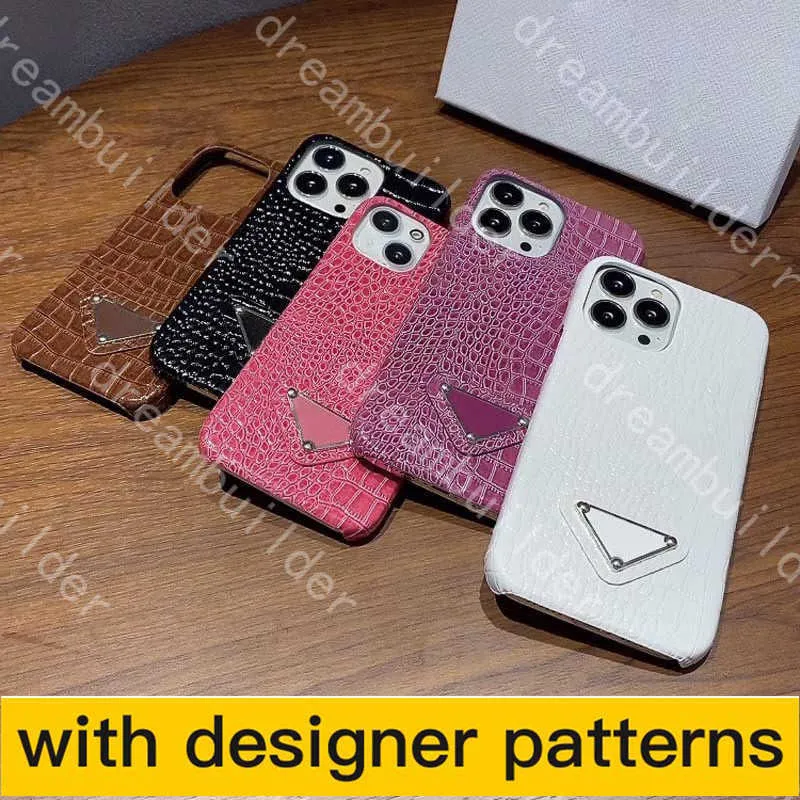 مصمم الحالات الهاتفية لأجهزة iPhone 14 Pro Max 11 12 13 13Pro 13Promax X XS XR XSMAX Case Corcodile Skin Leather Samsung S20Plus S20p Not