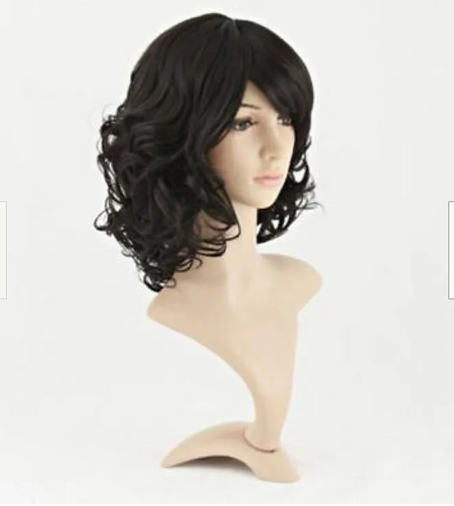 Женский короткий парик вьющиеся волнистые женские волосы косплей партии полный парик