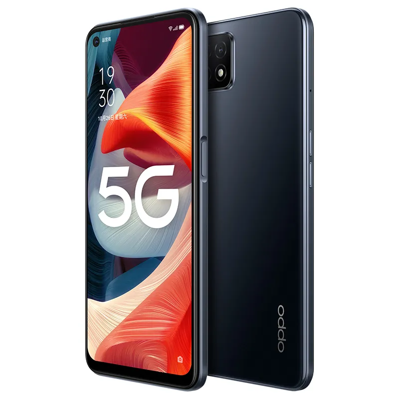 Oryginalny Opppo A53 5G Telefon komórkowy 4 GB RAM 128GB ROM MTK 720 OCTA Core Android 6.5 "Pełny ekran 16MP AI ID Face Id PhicrPrint Inteligentny telefon komórkowy